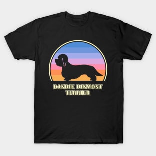 Dandie Dinmont Terrier Vintage Sunset Dog T-Shirt